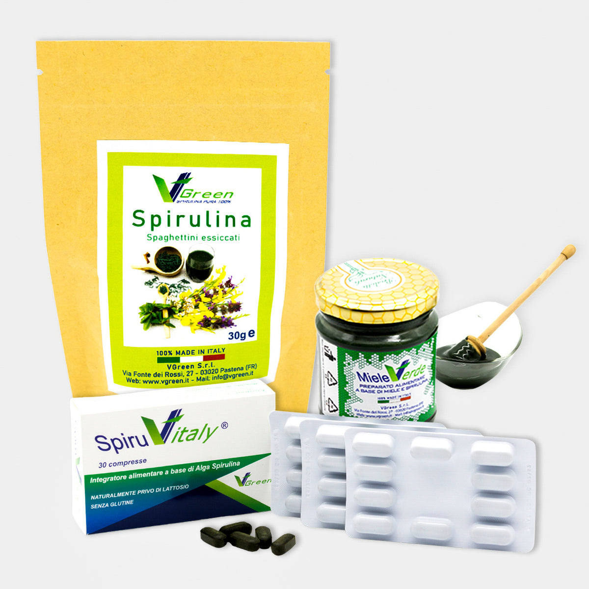 Natural Sprint - Alga Spirulina 240 compresse Vegan, No Ogm - Made